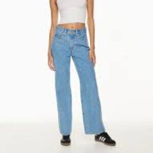 Sun-Deh  Aritzia High Rise Straight Jeans Medium Wash Casual Streetwear size  6